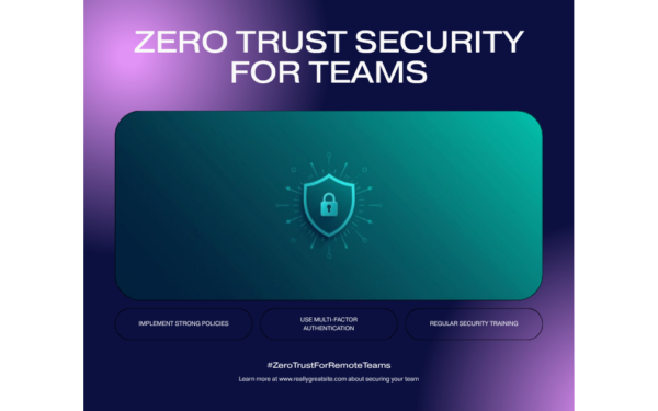 Zero trust security architecture for remote work teams